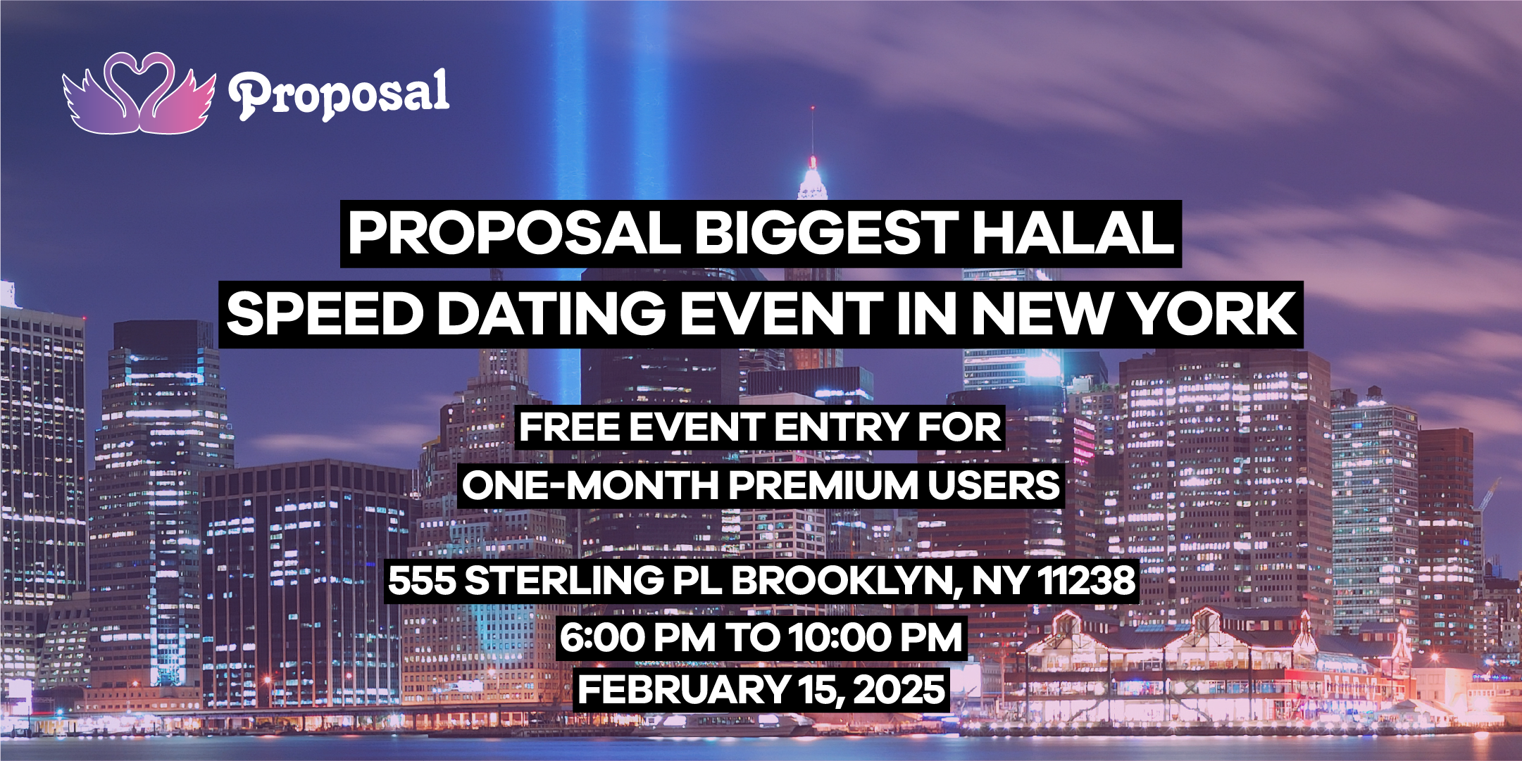 Proposal BIGGEST Single Muslims Event in New York 